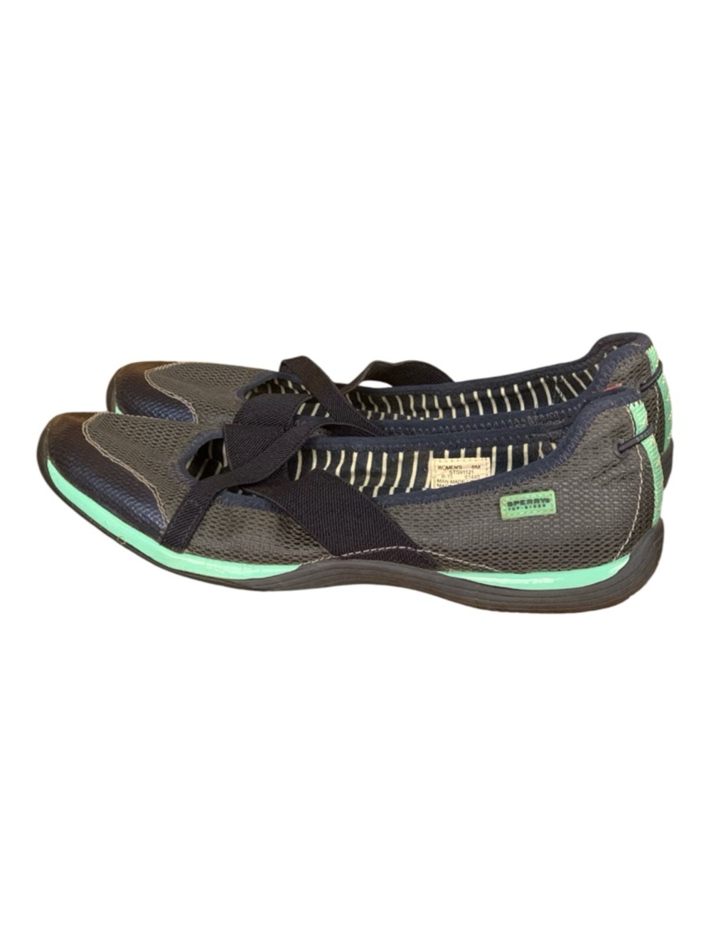 Sperry Point Breeze X Strap Navy Skimmer Slip On Sneaker Sporty Lightweight Sz 8